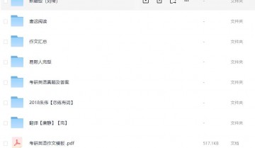 考研英语学习资料大全，包含各种试题资料等共109G
