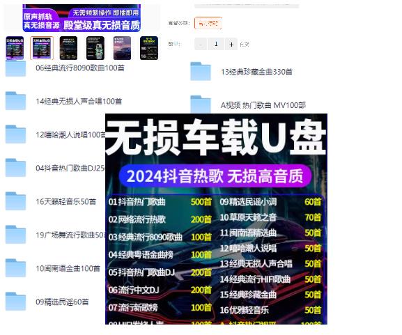 2024终极车载音频伴侣 超级41GB U盘音乐方案